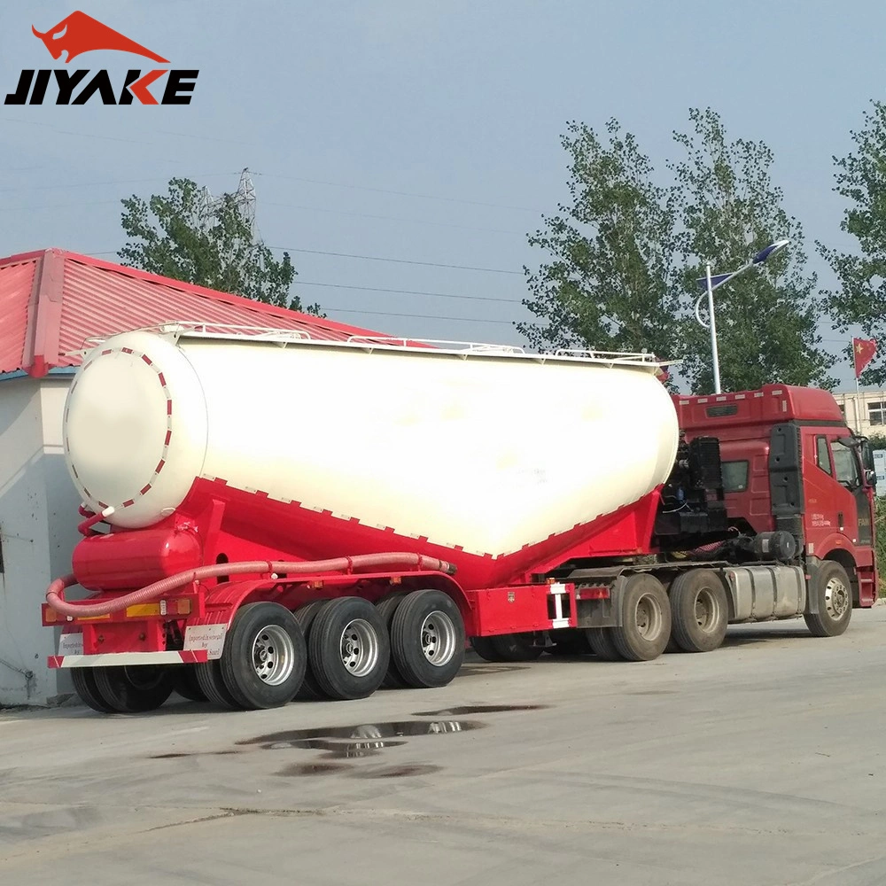 Jiyake 50cbm Professional Bulk Cement Dry Powder Special Tank Truck Semi Trailer