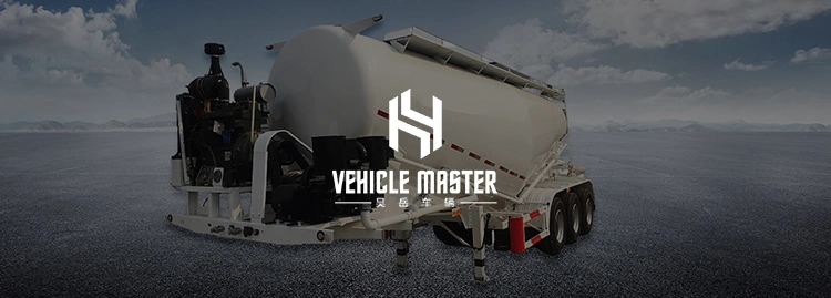 Vehicle Master 3 Axle 35 40 50 Cbm Powder Bulk Cement Tanker Bulker Tank Semi Trailer