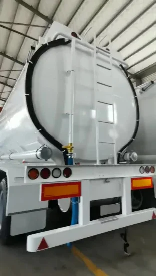 3 車軸 30000L/40000L/50000L 炭素鋼/ステンレス鋼/アルミニウム合金タンカーセミトレーラー/タンクローリー、石油/燃料/ディーゼル/ガソリン/原油/水/牛乳の輸送用